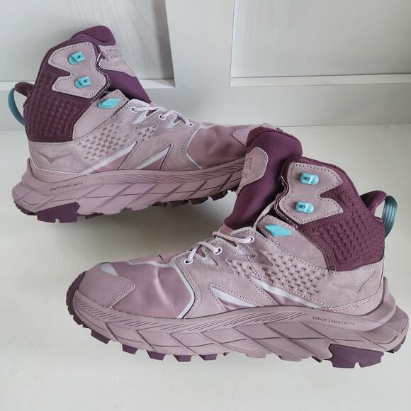 HOKA One Anacapa Mid GTX GoreTex Women 11 Hiking Terrain Boots Elderberry/Grape - Picture 6 of 12